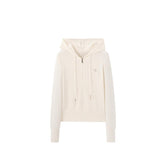 Women's Embroidered Hooded Knit Pullover